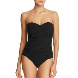 Profile by Gottex Origami black bandeau one piece swimsuit 6